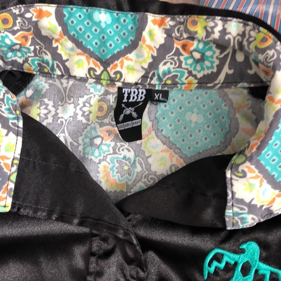 Thunderbird Brand Rodeo Shirt black satin - Picture 6 of 8